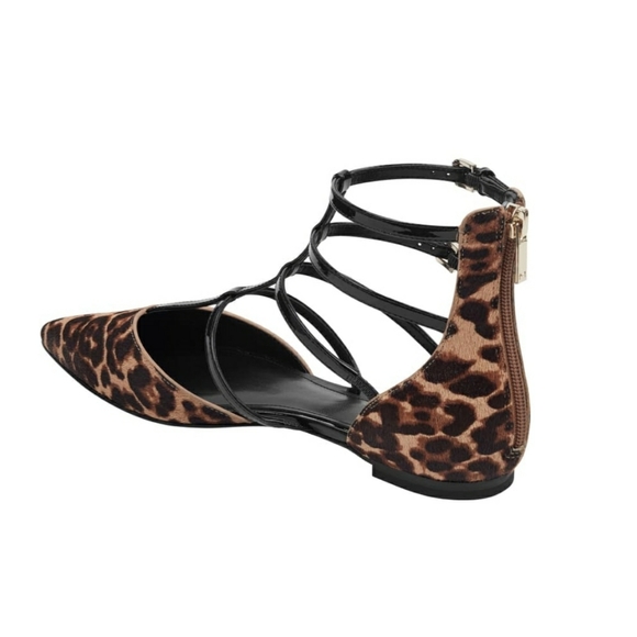 Sassy Strappy Marc Fisher Ltd Animal Print Flats - Picture 5 of 8